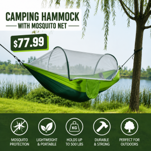 Camping Hammock with Mosquito Net